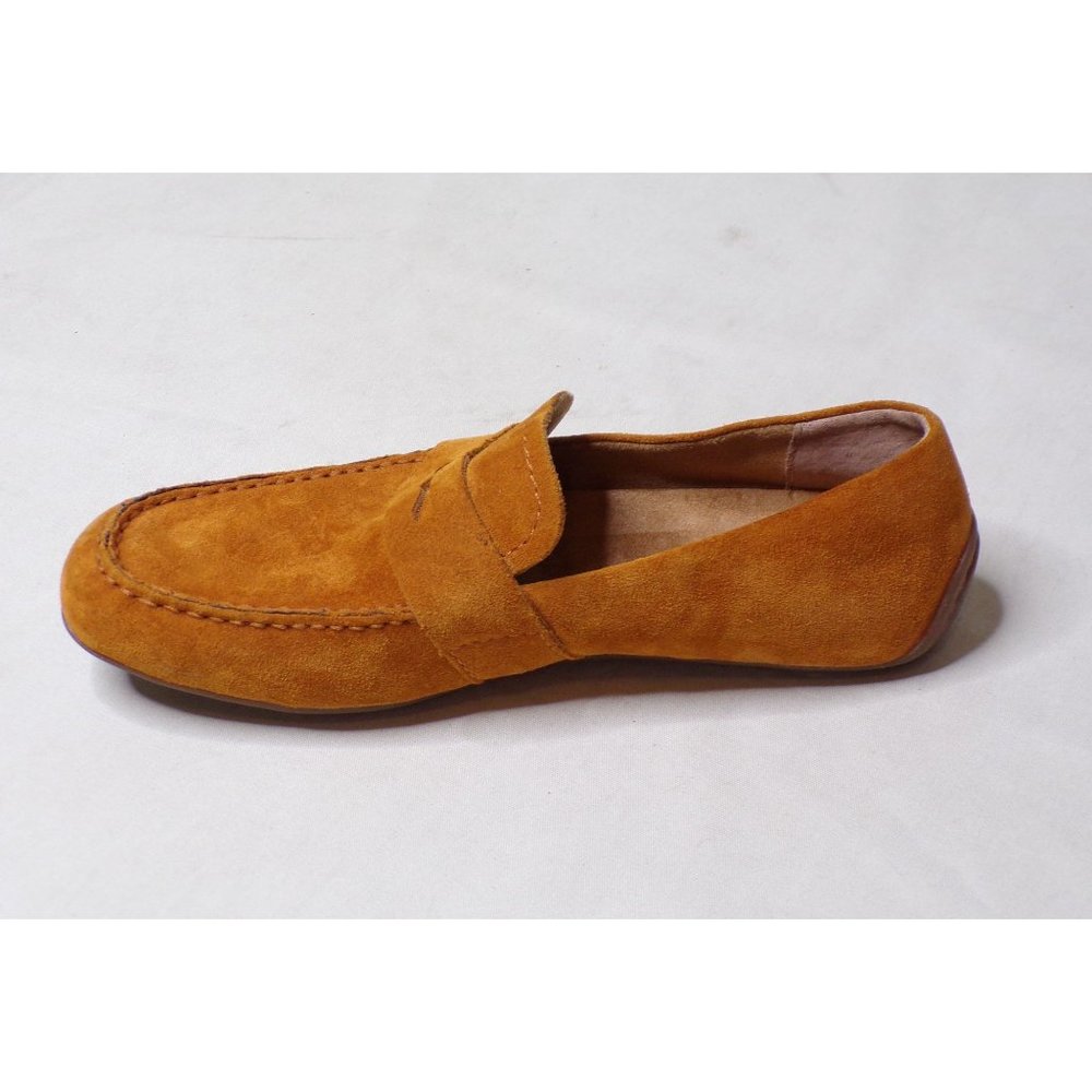 🆕 BORN Melinda Loafer Shoe Suede Cushioned Tan Orange 6 - Picture 9 of 11